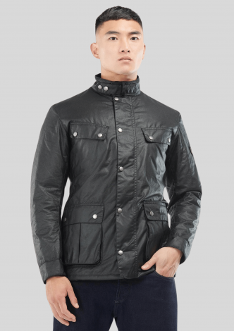 barbourjakkedukewaxjacketblack-00