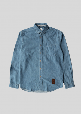 LakorSkjorteOrganicDenimShirtMediumBlue-20