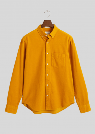 GantSkjorteCorduroyShirtGoldYellow-20