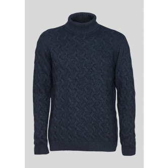 Sand Copenhagen, ID Rollneck Knit, Medium Blue