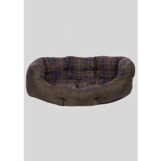 Barbour, Quilted Dog Bed 35", Green