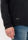 Camel Active, T-shirt, LS Henley, Black 