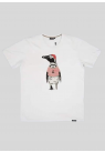 Lakor, T-shirt, Africa Pinguin, Hvid 