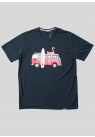 Lakor, T-shirt, Pink Van, Navy 