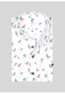 R2, Skjorte SS, Wing Surf Print Stretch Short Sleeve