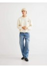 Woodbird, Sweatshirt, Cope Scrippel Crew, Offwhite