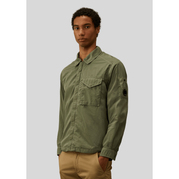C.P. Company, Overshirt, Chrome-R Lens Overshirt, Laurel Wreath