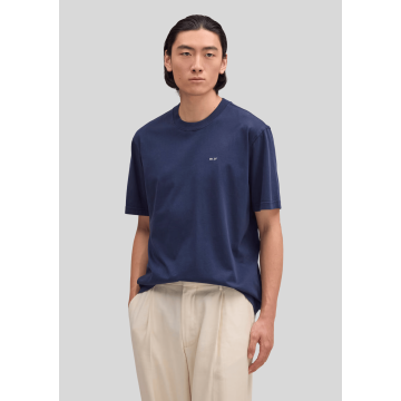 NN07, T-shirt, Adam 3209 T-Shirt EMB, Navy Blue 