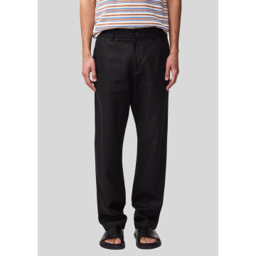 NN07, Bukser, Aden 1454 Linen Pants, Black 