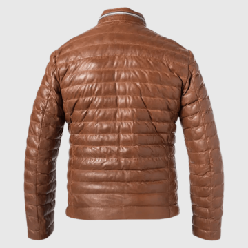 Milestone, Overtøj, Malik Leather Jacket, Cognac