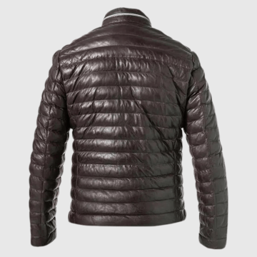 Milestone, Overtøj, Malik Leather Jacket, Dark Brown 