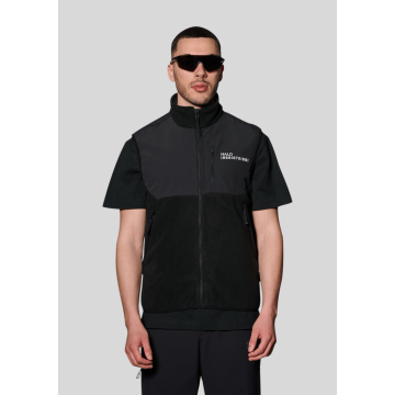 Halo, Overtøj, Blocked Fleece Vest, Black