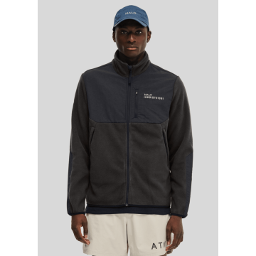 Halo, Overtøj, Blocked Zip Fleece Jacket, Raven