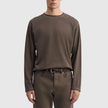 Another Aspect, T-Shirt, Another T-Shirt 3.0, Brown-Navy 