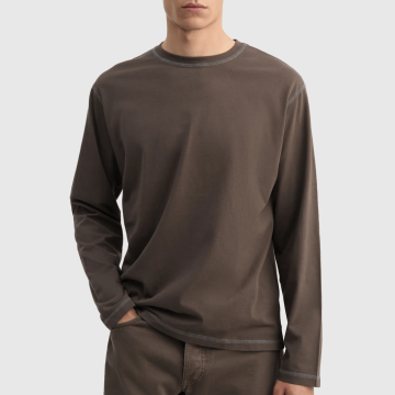 Another Aspect, T-Shirt, Another T-Shirt 3.0, Brown-Navy 