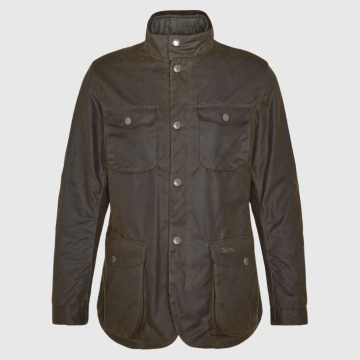 Barbour, Overtøj, Wax Ogston Jacket, Olive