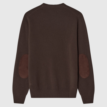 Barbour, Strik, Essential Crew-Neck Jumper, Brown
