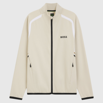 Boss, Sweatzip, Spin Zip Sweatshirt, Natural 