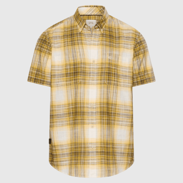 Camel Active, Skjorte SS, Cotton Check, Yellow 