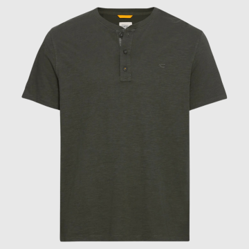 Camel Active, T-shirt, Henley, Green