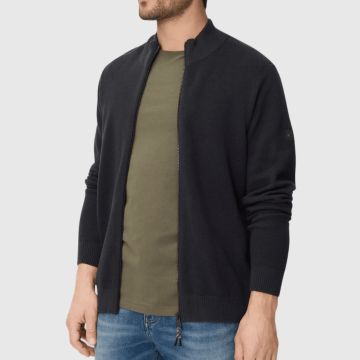 Camel Active, Strik, Knitted Jacket, Dark Blue 