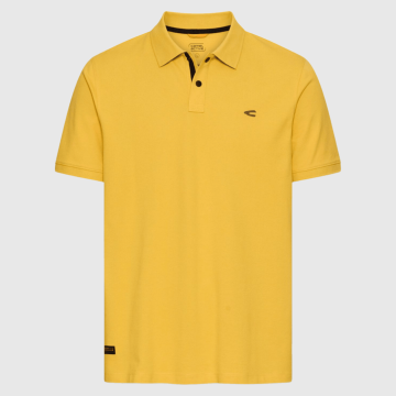 Camel Active, Polo, Cotton-Stretch, Yellow