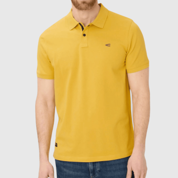 Camel Active, Polo, Cotton-Stretch, Yellow