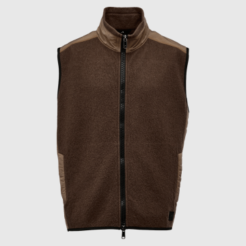 Cesar Equipment, Overtøj, Palmi Boiled Wool Vest, Brown