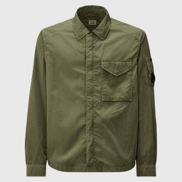 C.P. Company, Overshirt, Chrome-R Lens Overshirt, Laurel Wreath