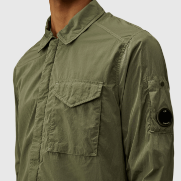 C.P. Company, Overshirt, Chrome-R Lens Overshirt, Laurel Wreath
