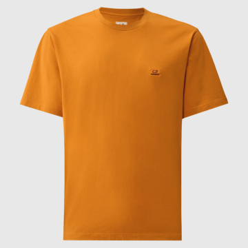 C.P. Company, T-shirt, 30/1 Patch C.P Logo, Desert Sun