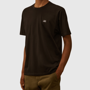 C.P. Company, T-shirt, 30/1 Patch C.P Logo, Black 