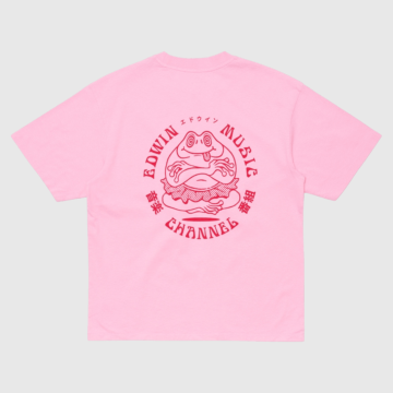 Edwin, T-shirt, Music Channel T-Shirt, Begonia Pink