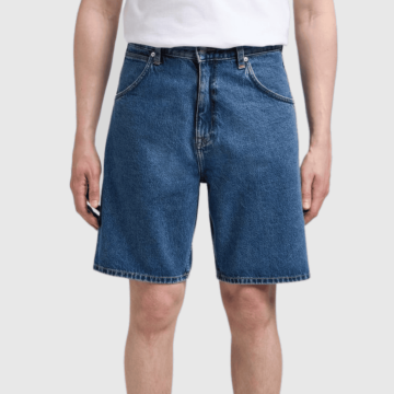 Edwin, Shorts, Tyrell Short, Blue - Mid Marble Wash