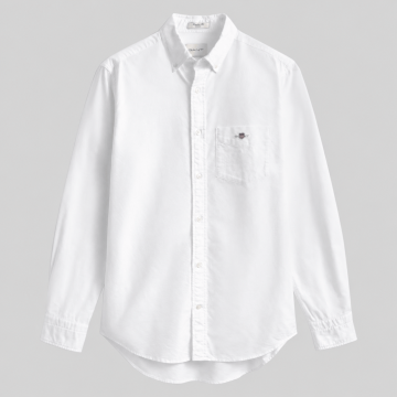 Gant, Skjorte, Regular Classic Oxford Shirt, White