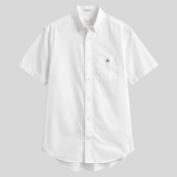 Gant, Skjorte SS, Classic Oxford, White 