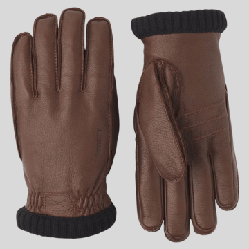 Hestra, Handsker, Deerskin Primaloft Rib, Chocolate 