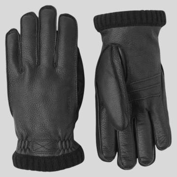 Hestra, Handsker, Deerskin Primalift Rib, Black 