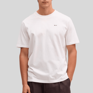 NN07, T-shirt, Adam 3209 EMB, White 
