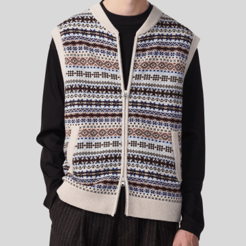 NN07, Strik, Robbie Zip Vest 60004, Multi
