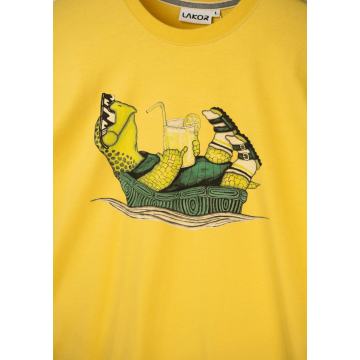 Lakor, T-shirt, Slow Flow, Cream Gold 