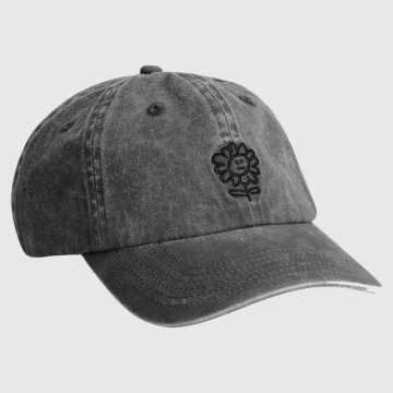 Sunflower, Kasket, Distressed Dad Cap, Faded Black