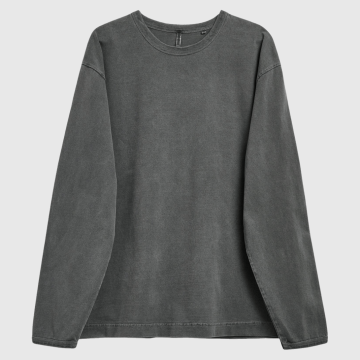 Sunflower, T-shirt LS, Heavy Jersey LS 2057, Faded Black 