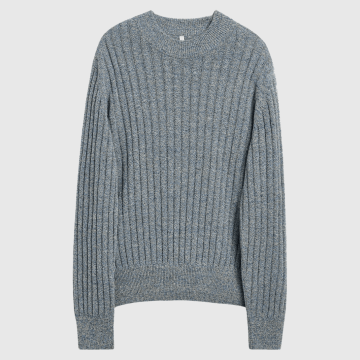 Sunflower, Strik, Moon Linen Sweater 3084, Blue Moulines