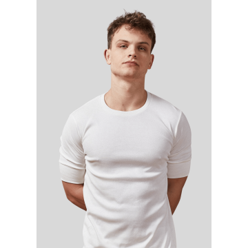 Victory Essentials, Undertøj Dylan SS Tee, Off White